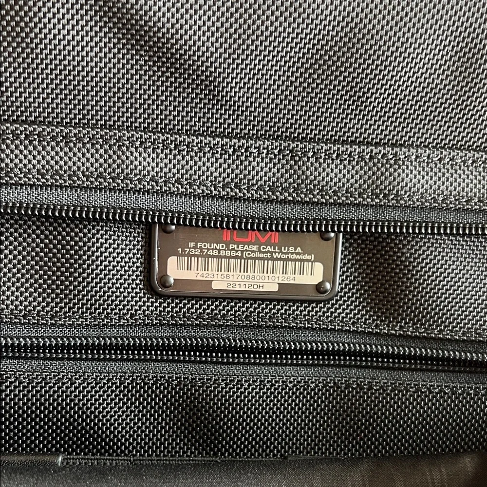 Black Tumi Laptop Shoulder Bag